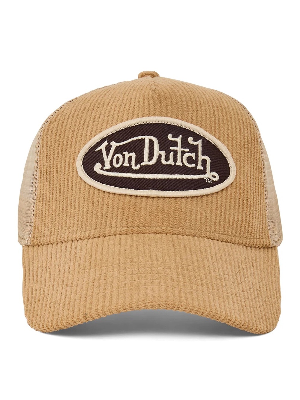 Von Dutch Khaki Cordutch Corduroy Trucker Hat